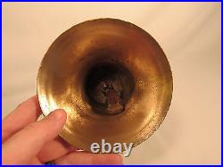 Antique 9.5 Tall Brass School Teacher's Hand Bell
