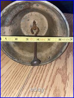 Antique Albertano Freres Fonderie Bulle Cow Bull Bell With Leather Strap 6 Tall