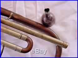 Antique Alto Rotory Valve Trumpet Bell Signed O Reitzman Chemitz 1941 N6l Rgt