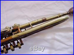 Antique Alto Rotory Valve Trumpet Bell Signed O Reitzman Chemitz 1941 N6l Rgt