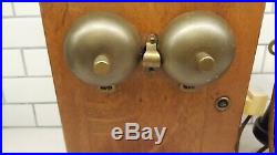 Antique American Bell Telephone Candlestick Brass Telephone Converted Works 1910