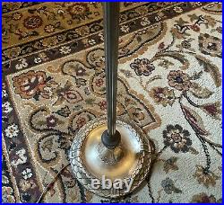 Antique Art Deco Art Nouveau Bridge Arm Floor Lamp