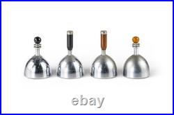 Antique Art Deco Dinner Table Bells by Ruth Gerth for Chase, Set of 4