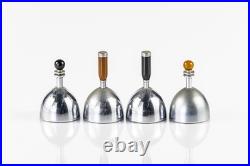 Antique Art Deco Dinner Table Bells by Ruth Gerth for Chase, Set of 4