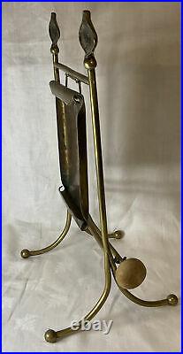 Antique Art Nouveau Brass Dinner Gong Bell Striker Table Top Crafts Aesthetic