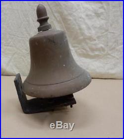 Antique Authentic Bronze or Brass Fire Engine Bell-9x8 inch-13 pounds-Very Loud