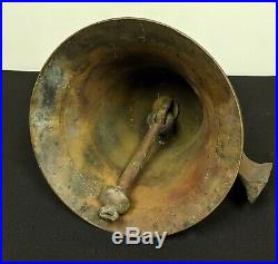 Antique BRONZE BELL 10 Across, Over 20 Pounds Ship, Railroad Brass