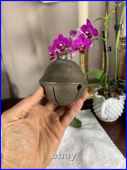 Antique Bell Chime Dinner School Temple RARE Vintage Beauty HEAVY
