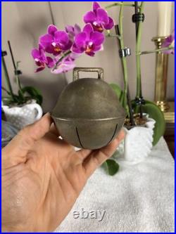 Antique Bell Chime Dinner School Temple RARE Vintage Beauty HEAVY