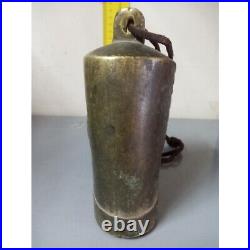 Antique Bell Figure On Brass 628 Gr Good Condition Collectables