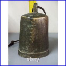 Antique Bell Figure On Brass 628 Gr Good Condition Collectables