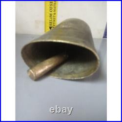 Antique Bell Figure On Brass 628 Gr Good Condition Collectables