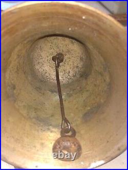 Antique Bell School Town Square Church Marked Swiss Bell With A 77
