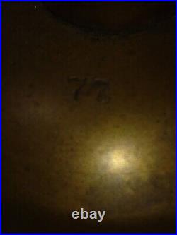 Antique Bell School Town Square Church Marked Swiss Bell With A 77