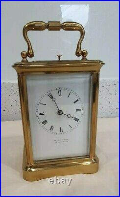 Antique Bell Strike Repeat 4 Glass Carriage Clock Henry Bright Lemington
