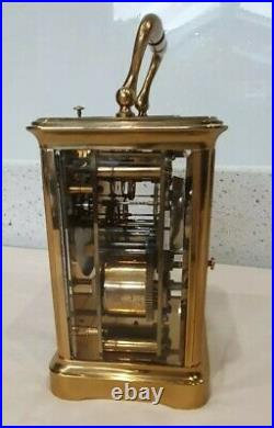 Antique Bell Strike Repeat 4 Glass Carriage Clock Henry Bright Lemington