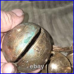 Antique Bells 1 Threw 11 Numberd Verry Old Cortel Brass