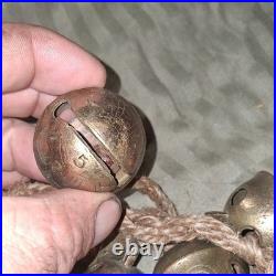 Antique Bells 1 Threw 11 Numberd Verry Old Cortel Brass