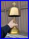 Antique Brass Altar gong bell with cross religious