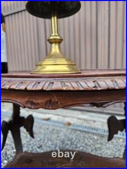 Antique Brass Altar gong bell with cross religious
