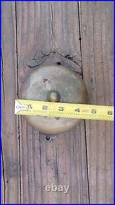 Antique Brass And Cast Iron Bell Fire Alarm Boxing Door Bell PAT JULY 1878