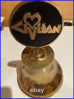 Antique Brass Bell By Russell Hampton Company- Love Civitan-9 By 6