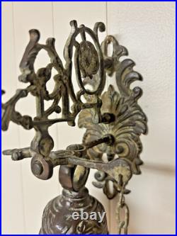 Antique Brass Bell Evangelist Bell Marcus Lucas Johannes Matheus Complete Chain