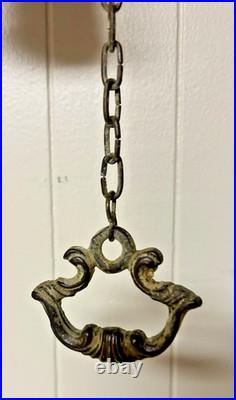 Antique Brass Bell Evangelist Bell Marcus Lucas Johannes Matheus Complete Chain