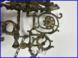 Antique Brass Bell Evangelist Bell Marcus Lucas Johannes Matheus Complete Chain