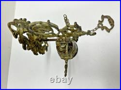 Antique Brass Bell Evangelist Bell Marcus Lucas Johannes Matheus Complete Chain