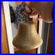 Antique Brass Bell Primitive Rustic Medium Round Collectible for Any Room