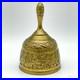 Antique Brass Bell Table Bell with Evangelist Embossed Decor 8x12.5cm