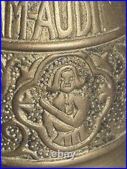 Antique Brass Bell Vocem Meam Audi Qui Me Tangit Dragon Motifs 19th Century