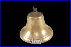 Antique Brass Bell With Nice Sound 8 Base Fire Truck Engine Ships Bell