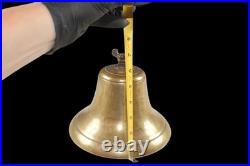 Antique Brass Bell With Nice Sound 8 Base Fire Truck Engine Ships Bell