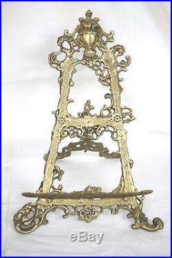 Antique Brass Book-Stand, Art Nouveau. Victorian/Belle Époque