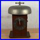Antique Brass Boxing Fire House Alarm Timer Servant Manual Mechanical Bell