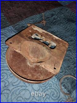 Antique Brass Boxing Wall Mount Dinger Sports Bell Unmarked
