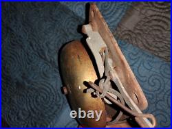 Antique Brass Boxing Wall Mount Dinger Sports Bell Unmarked