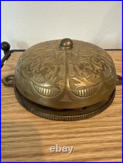 Antique Brass/Bronze 1879 Doorbell Eastlake Style With Mechanical Mechanism