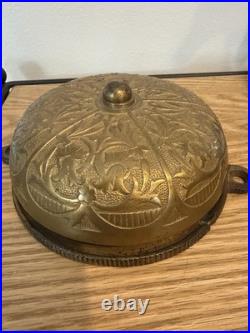 Antique Brass/Bronze 1879 Doorbell Eastlake Style With Mechanical Mechanism