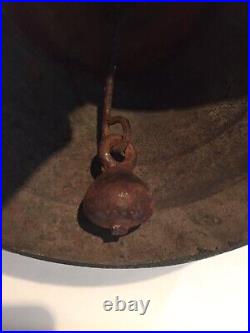 Antique Brass Bronze Bell 1878 SaGnelegier Chiantel Fondeur Swiss 6 Dia