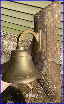Antique Brass Bronze Bell Nautical Marine Boat Vintage