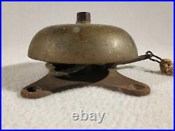 Antique Brass/Bronze Boxing Fire Alarm Bell Spring Loaded Mechanical Arm