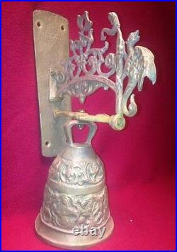 Antique Brass Bronze Cast Doorbell Ever Morning