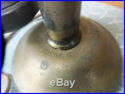 Antique Brass Candlestick Phone Western Electric Property Of American Bell