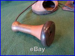 Antique Brass Candlestick Table Non-Rotary Table Telephone & Bell Ringer