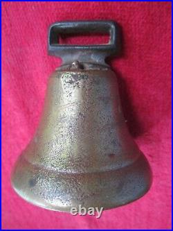Antique Brass & Cast Iron Cow Bell