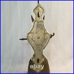 Antique Brass Catholic Church Bell Latin Vocem-Meam-Audit Monastery Angel Cherub