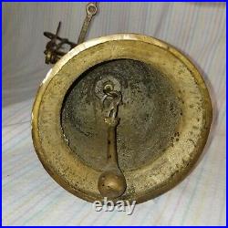 Antique Brass Catholic Church Bell Latin Vocem-Meam-Audit Monastery Angel Cherub